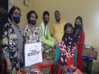 School stationery distribution at Badwalwadi